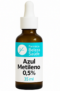 Azul Metileno 0,5% 35ml | Uso Oral Certificado | Grau Farmacêutico