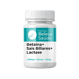 Betaína 200mg + Sais Biliares 50mg + Lactase 30mg