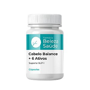Cabelo Balance + 6 Ativos 60 Cápsulas | Suporte GLP-1