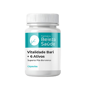 Vitalidade Bari + 6 Ativos 60 Cápsulas | Suporte Pós-Bariátrico