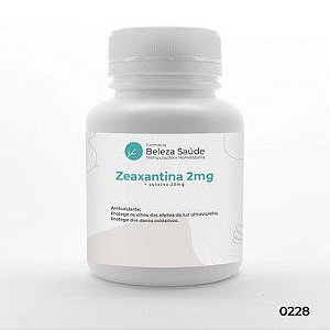 Zeaxantina 2mg + Luteína 20mg  Saúde Ocular