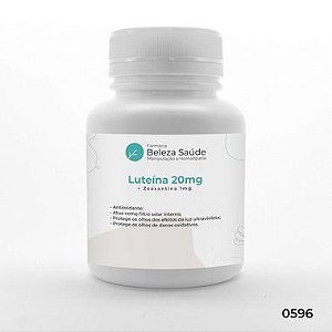 Luteína 20mg + Zeaxantina 1mg Proteção Ocular