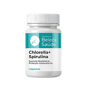 Chlorella 500mg + Spirulina 500mg - Composto Detox Natural