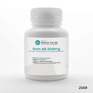 Ksm-66 500mg - Ativo Melhora o Desempenho e Aumenta Energia