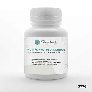 Metilfolato B9 2000mcg + Metilcobalamina B12 400mcg + B6 15mg