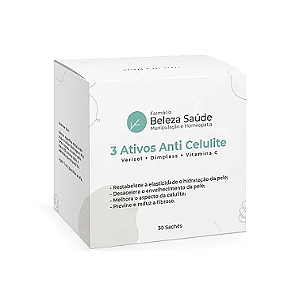 3 Ativos Anti Celulite - Verisol + Dimpless + Vitamina C