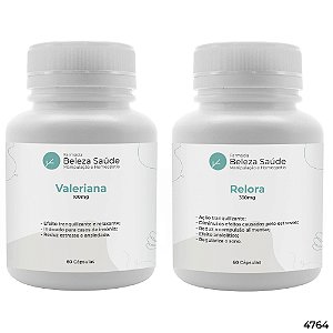 Relora 330mg 60 Cápsulas + Valeriana 100mg 60 Cápsulas : 2 Produtos para Emagrecer com Saúde