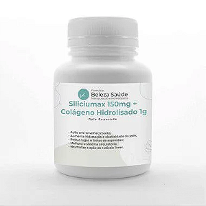 Siliciumax 150mg + Colágeno Hidrolisado 1g - Pele Renovada