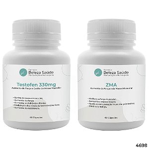 Testofen 330mg 60 Cápsulas + Zma 60 Cápsulas : 2 Suplementos para Bombar