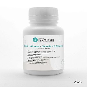 Fos + Alcaçuz + Chorella + 6 Ativos - Cápsulas Detox