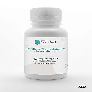 Fosfatidilserina 200mg Phosphatidylserine : Ativo Forte para Saúde Mental