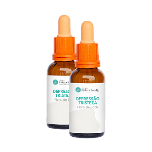 Floral de Bach 30ml Depressão Tristeza - Kit com 2 Unidades