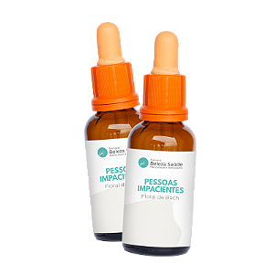 Floral de Bach 30ml Pessoas Impacientes - Kit com 2 Unidades