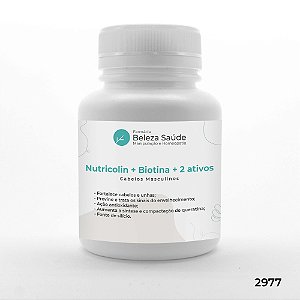 Nutricolin + Biotina + 2 Ativos - Cabelos Masculinos