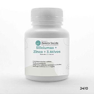 Siliciumax + Zinco + 3 Ativos - Cabelo e Unhas