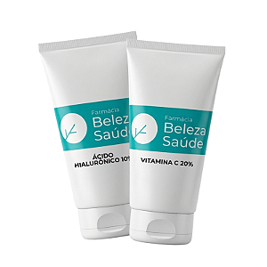 Kit 2 Pele Renovada - Ácido Hialurônico 10% & Vitamina C 20%