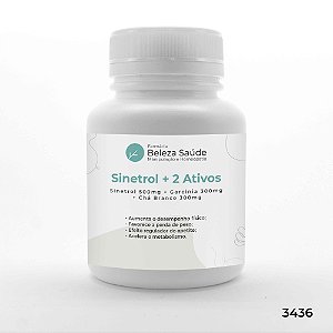 Sinetrol 500mg + Garcinia 300mg + Chá Branco 300mg