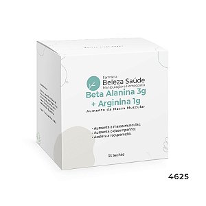 Beta Alanina 3g + Arginina 1g - Aumento da Massa Muscular