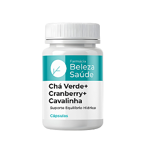 Chá Verde + Cranberry + Cavalinha - Saúde das Vias Urinárias