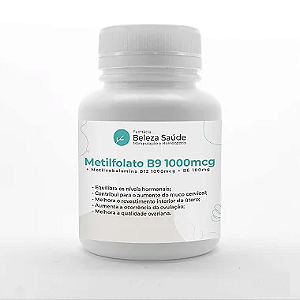 Metilfolato B9 1000mcg + Metilcobalamina B12 1000mcg  + B6 100mg