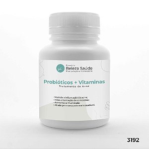 Probióticos + Vitaminas - Tratamento Da Acne