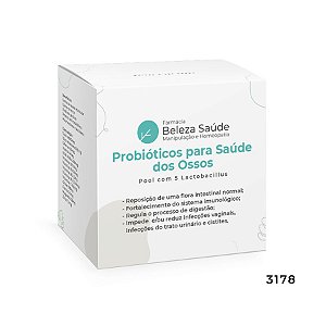 Probióticos para Saúde dos Ossos - Pool com 5 Lactobacillus