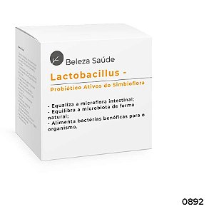 Lactobacillus - Probiótico Ativos da Marca : Lactobacillus Paracasei 1 Bilhão ufc, Lactobacillus Rhamnosus 1 Bilhão ufc, Lactobacillus Acidophilus 1 Bilhão ufc, Bifidobacterium lactis 1 Bilhão ufc, FOS