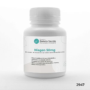 Niagen 50mg - Booster mitocondrial Anti Envelhecimento