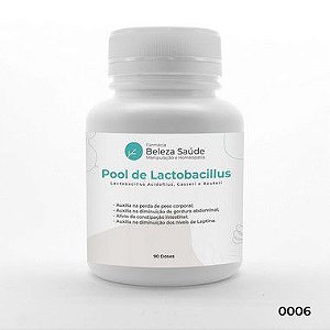 Pool de Lactobacillus - Probiótico para Emagrecer e Permanecer Magro Fórmula Dr. Lair Ribeiro - 90 Cápsulas