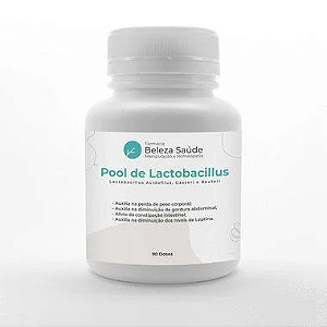 Pool de Lactobacillus - Probiótico para Emagrecer e Permanecer Magro Fórmula Dr. Lair Ribeiro - 90 Cápsulas