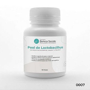 Pool de Lactobacillus - Probiótico para Emagrecer e Permanecer Magro Fórmula Dr. Lair Ribeiro - 120 Cápsulas