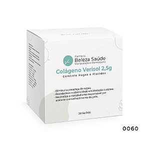 Colágeno Verisol 2,5g - Combate Rugas e Flacidez - 30 Doses