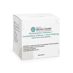 Glucosamina 1500 + Condroitina 1200 + Msm 1000 - 180 Sachês