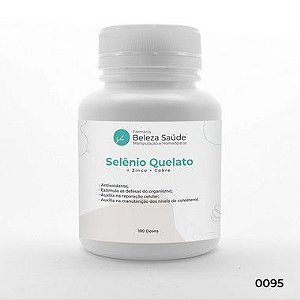 Selênio Quelato + Zinco + Cobre - Saúde Corporal 180 Doses