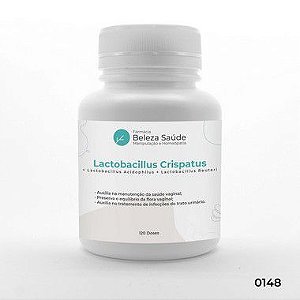 Lactobacillus Crispatus + Lactobacillus Acidophilus + Lactobacillus Reuteri  : Probióticos para Saúde Vaginal - 120 doses