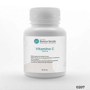 Vitamina C 1000mg Antioxidante - 180 doses