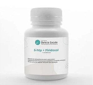 5-htp + Piridoxal + 6 Ativos - Insônia, Estresse e Ansiedade - 60 doses