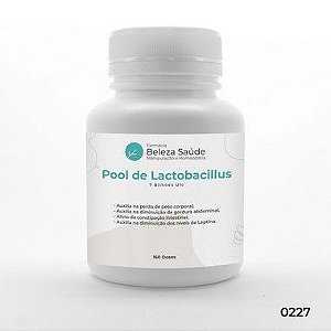 Pool de Lactobacillus 7 Bilhões UFC - Probiótico para Saúde Digestiva Total - 160 doses