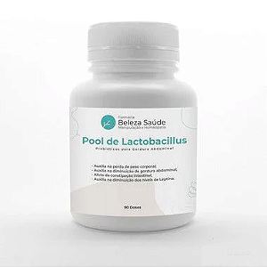 Probióticos para Gordura Abdominal : Pool de Lactobacillus - 90 doses