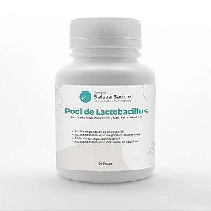 Probióticos para Gordura Abdominal : Pool de Lactobacillus - 120 doses