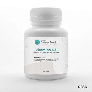 Vitamina D3 5000 Ui + Vitamina K2 150mcg - 180 doses