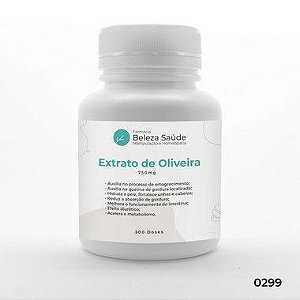 Extrato De Oliveira 750mg - Perda de Peso - 300 doses