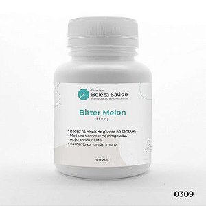 Bitter Melon ( Melão De São Caetano ) 500mg - Auxilia a reduzir os níveis de glicose no sangue - 90 doses