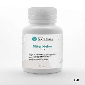 Bitter Melon ( Melão De São Caetano ) 500mg - Auxilia a reduzir os níveis de glicose no sangue - 150 doses
