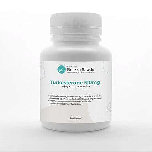 Turkesterone 510mg  Ajuga Turkestanica : Aumento da Massa Magra e Testosterona - 240 doses