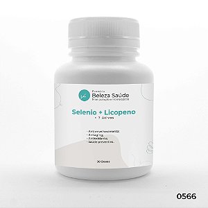 Selenio + Licopeno + 7 Ativos - Rugas e Flacidez Facial - 90 doses