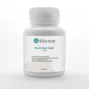 Pant fort Hair Plus Homem : Nossa Fórmula de Maior Sucesso para Tratamento e Prevenção da Queda de Cabelos - 360 doses