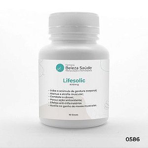 Lifesolic  450mg ( Ácido Ursólico ) Ganho de Massa Muscular - 90 doses