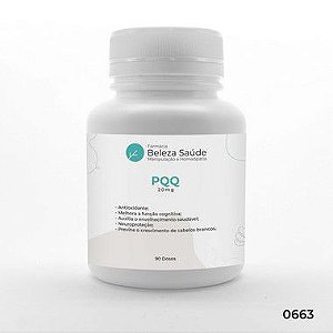 PQQ 20mg Prevenção de Cabelos Brancos - 90 doses