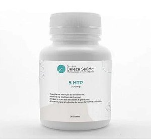 5 HTP 300mg - Stress, Ansiedade, Tensão, Insônia - 30 doses